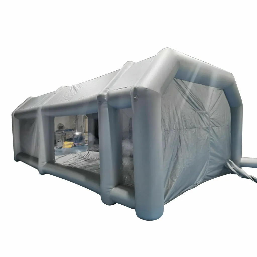 Cabine de peinture gonflable 4x2.5x2.2m en Oxford et PVC haute qualité