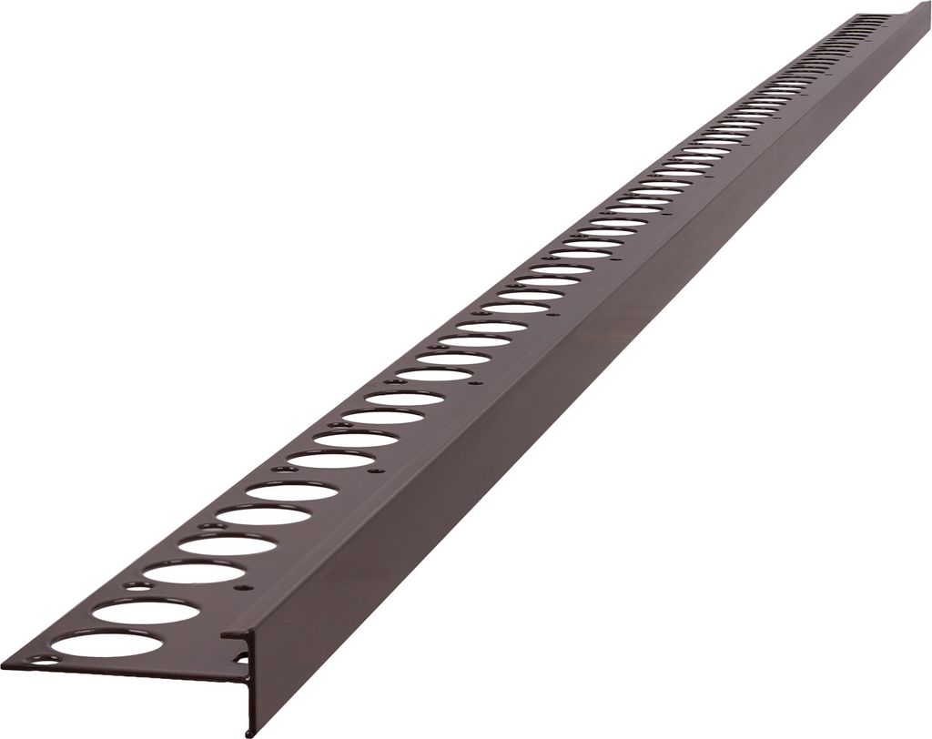 Renoplast Aluminium Treppenstufen-Profil SC1 Keramikboden, Profil 200cm 12mm, Braun