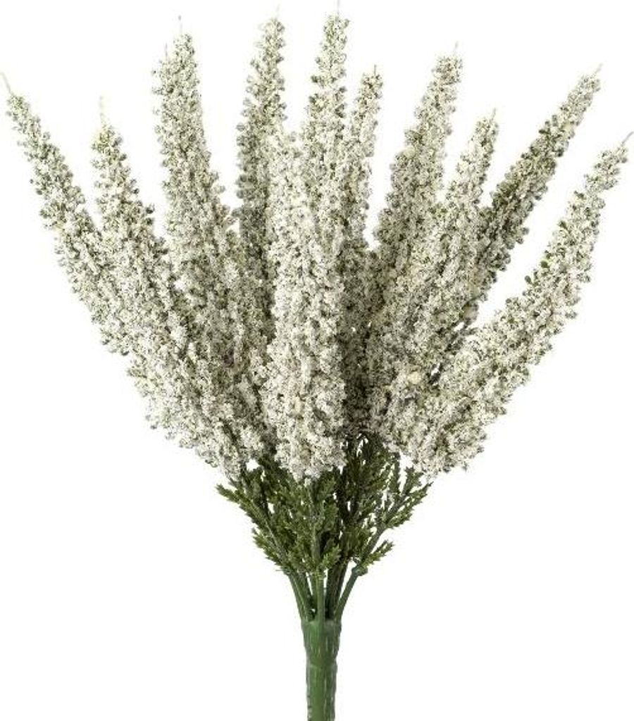 artplants.de Künstliche Erika MIRAKY, Steckstab, weiß, 26cm - Kunstblume Besenheide