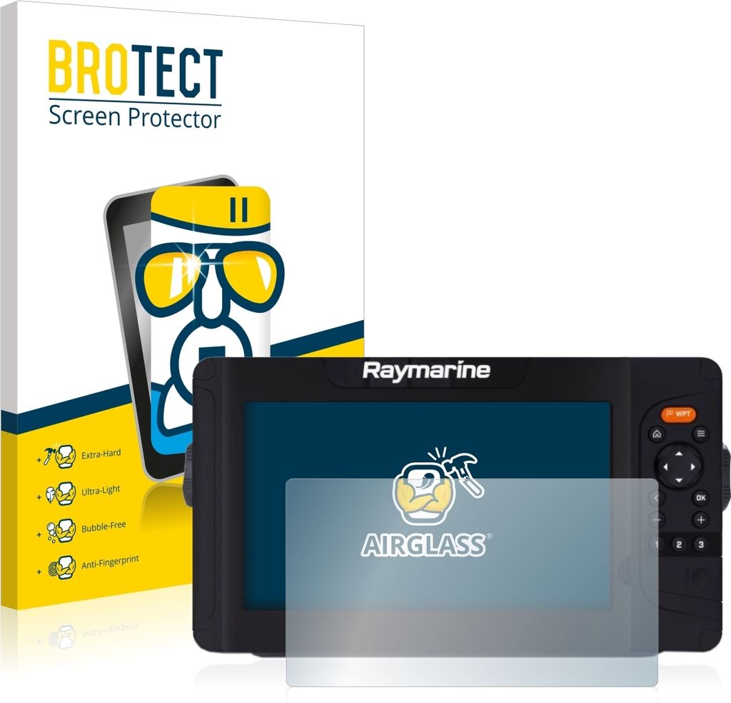 BROTECT Schutzglas für Raymarine Element 7 HV Schutzfolie Panzer Folie Glas Display Schutz klar
