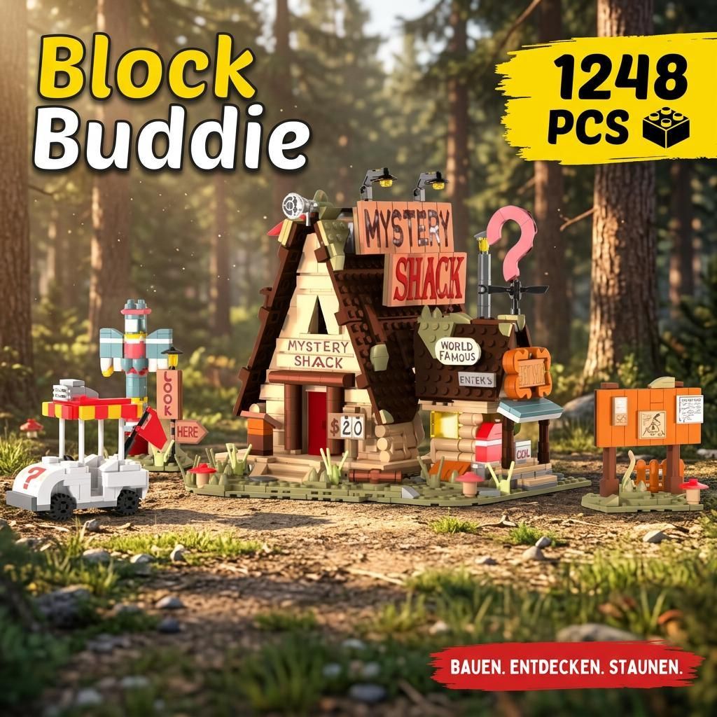 BlockBuddie™ Mystery Shack Dipper Mabel inspiriertes Produktbild 