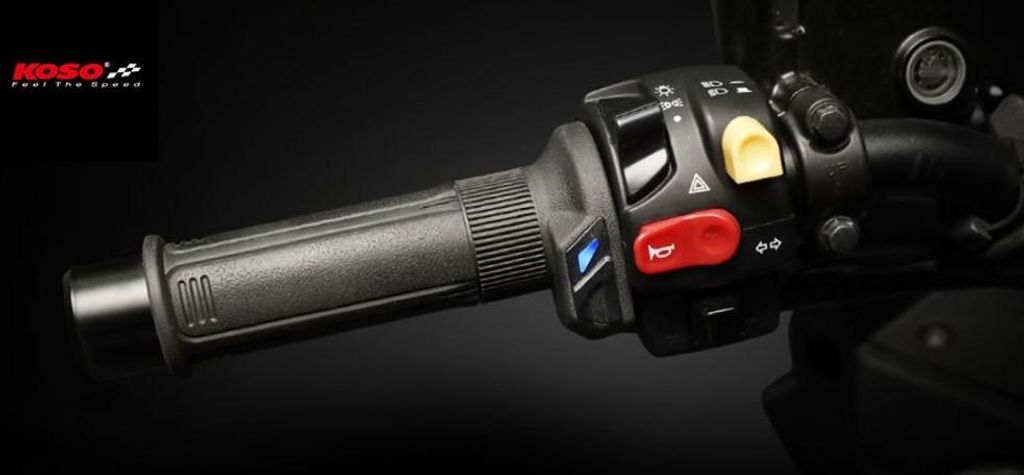 Podgrzewane uchwyty Koso HG-13 1 cal + 1 1/8 cala L 130 mm Zdjęcie produktu 