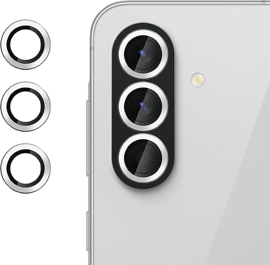 9H Kamera Schutzglas für Samsung Galaxy A37 / A57 5G Anti-Fingerprint Silber
