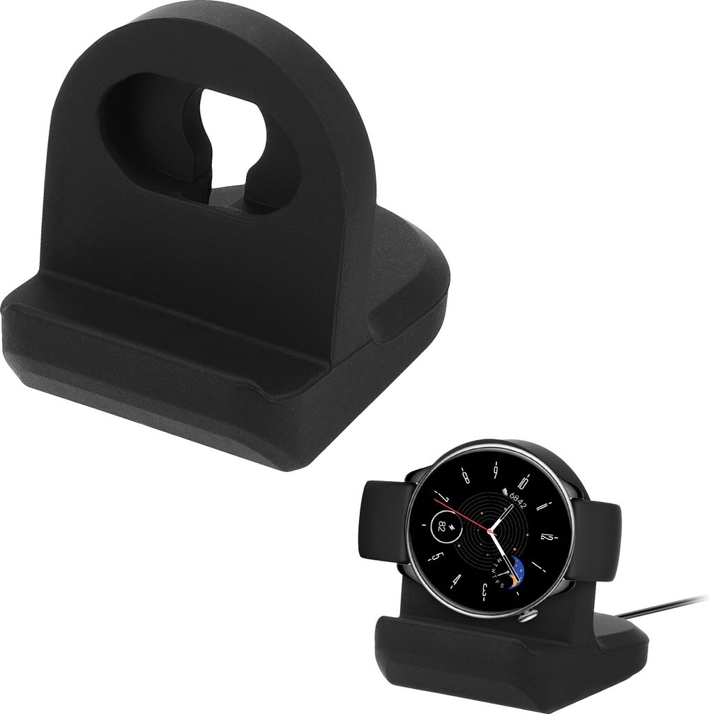 kwmobile Kabellose Ladestation kompatibel mit Huami Amazfit GTR Mini / GTS 4 Mini / GTS 3 / Amazfit Active 2 / Active Edge Halterung -