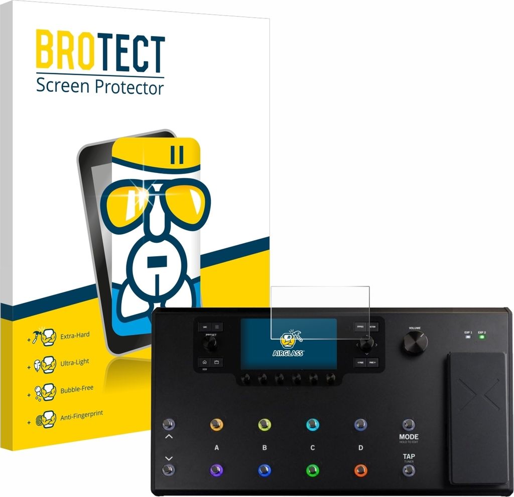 BROTECT Schutzglas für Line 6 Helix LT Schutzfolie Panzer Folie Glas Display Schutz klar