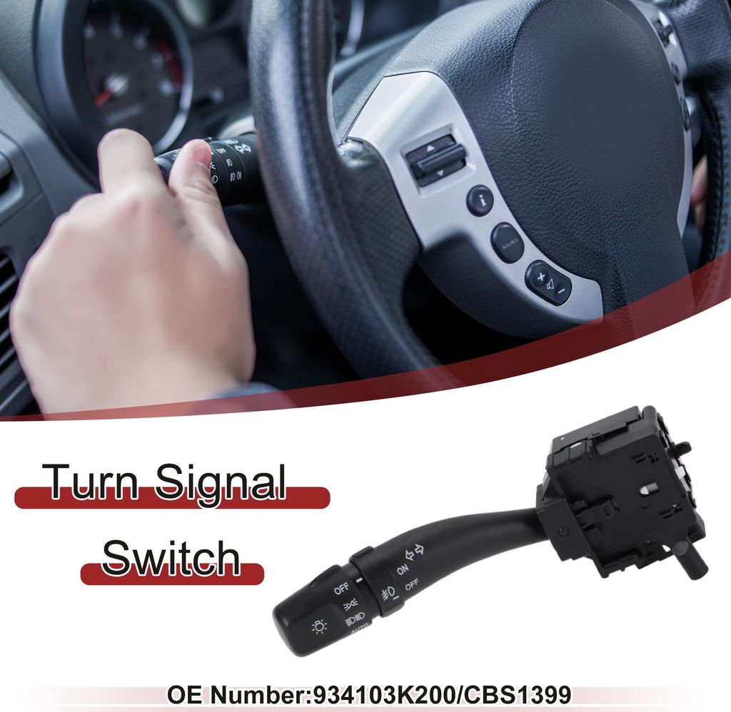 Nr.934103K200/CBS1399 Blinkerschalter Für Hyundai Sonata 2006-2008 Multifunktions-Kombischalter Schwarzer Kunststoff 1 Stück