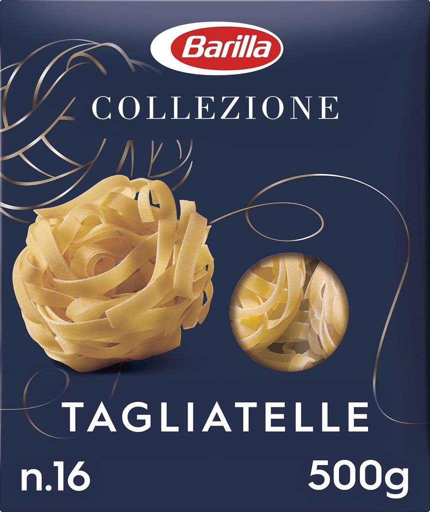 Barilla Hartweizen Pasta Collezione Tagliatelle – 4er Pack (4x500g)