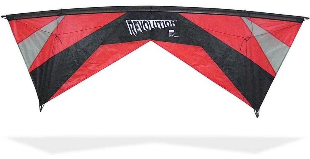 Lenkdrachen Revolution EXP Reflex, rood-zwart-grijs, Productafbeelding 