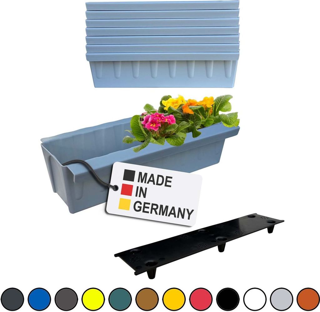 BURI 6 Euro-Paletten Blumenkästen-Einsätze inkl. Produktbild 