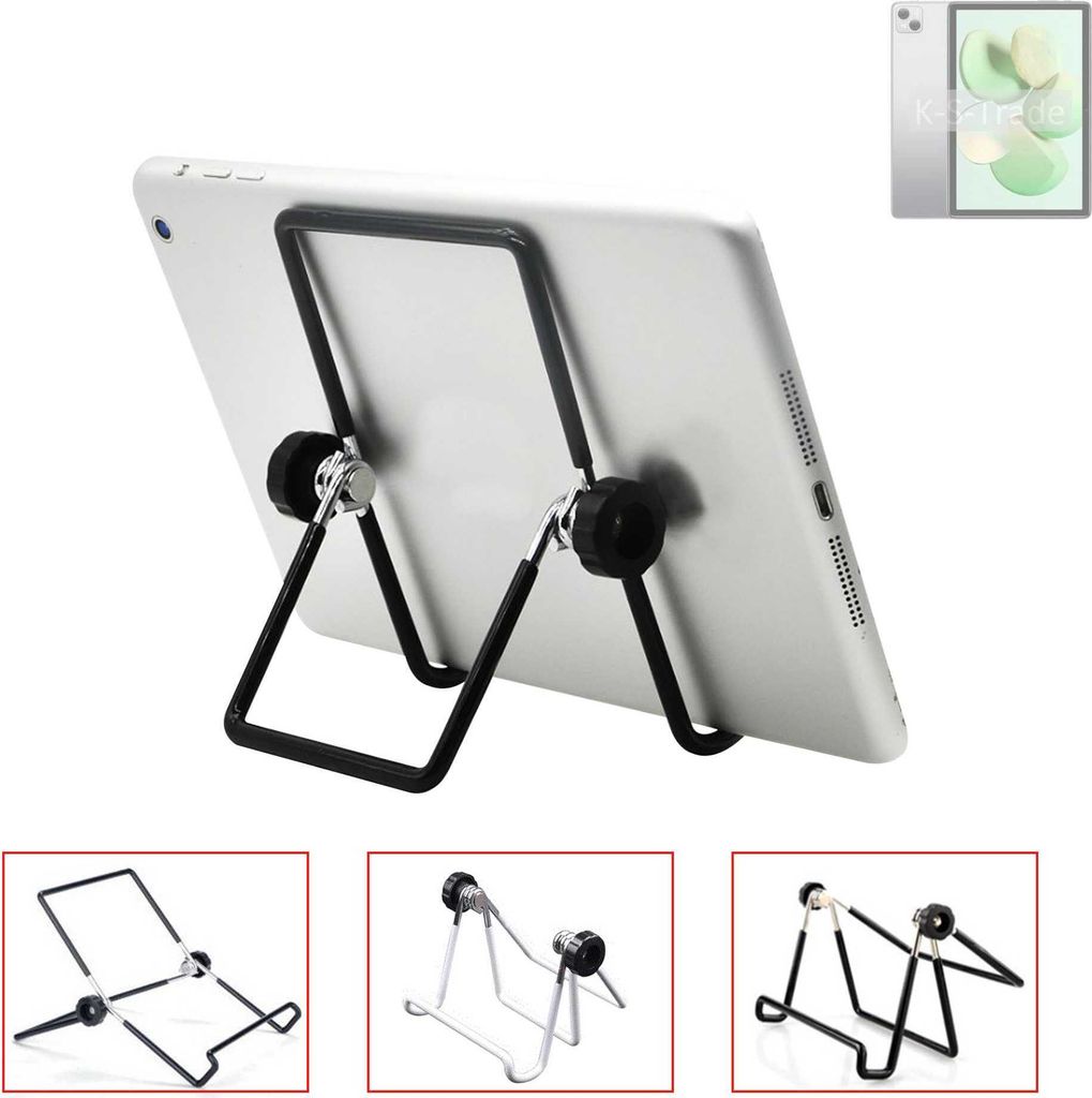 K-S-Trade Tablet-Ständer Tablet-Halterung Tablet-Aufsteller kompatibel mit Doogee T10 Pro faltbarer Tischständer Tablet Halterung