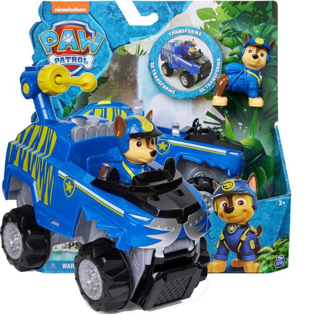 PAW Patrol Jungle Pups - Dschungel-Fahrzeug mit Hundefigur Produktbild 