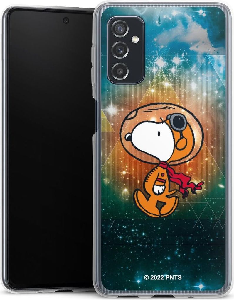 DeinDesign Handyhülle für Samsung Galaxy M52 5G Silikon Hülle Case Smartphone Schutzhülle Astronaut Offizielles Lizenzprodukt Snoopy