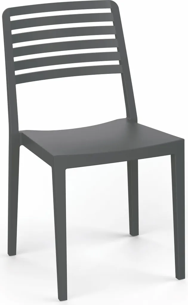 Fauteuil noir ROW ROJAPLAST : Élégance et confort durable pour jardin