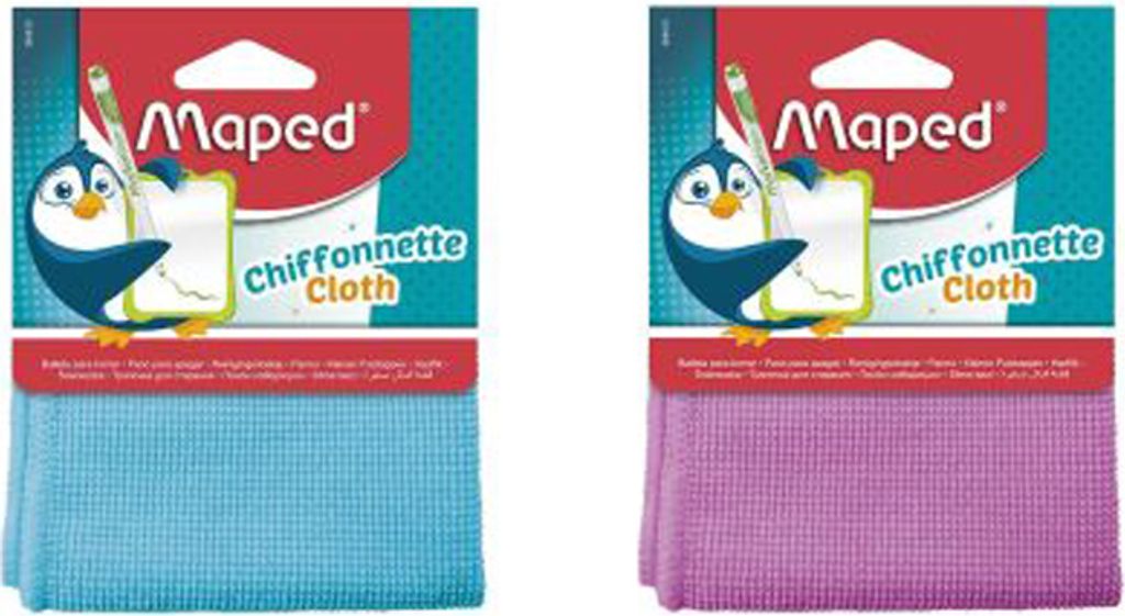 Maped Mikrofasertuch für Schiefer & Weißwandtafeln zufällige Farbe (1 Stück)