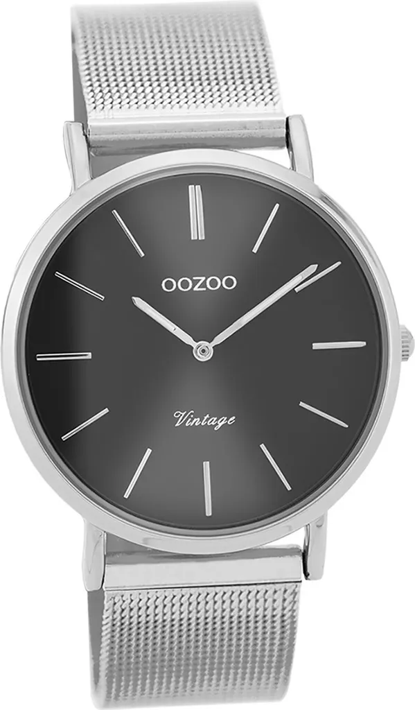 Montre Oozoo Vintage C9938A en acier inoxydable argenté pour femme
