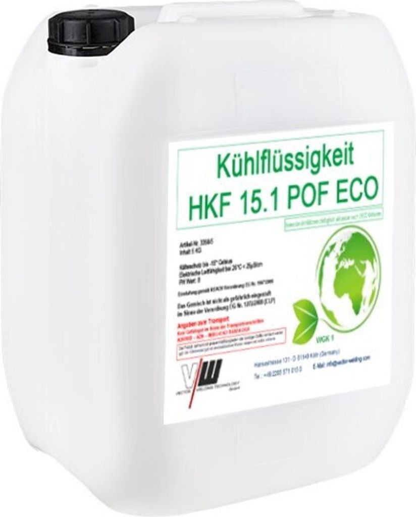 VECTOR WELDING Kühlflüssigkeit HKF 15.1 5kg Kälteschutz -15°C für Wasserkühler/Gerätekühler