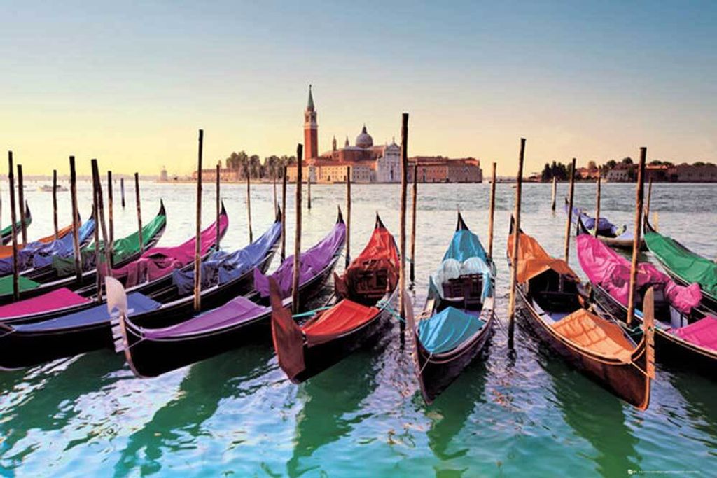 Empireposter Poster Venedig Gondeln Italienische Produktbild 