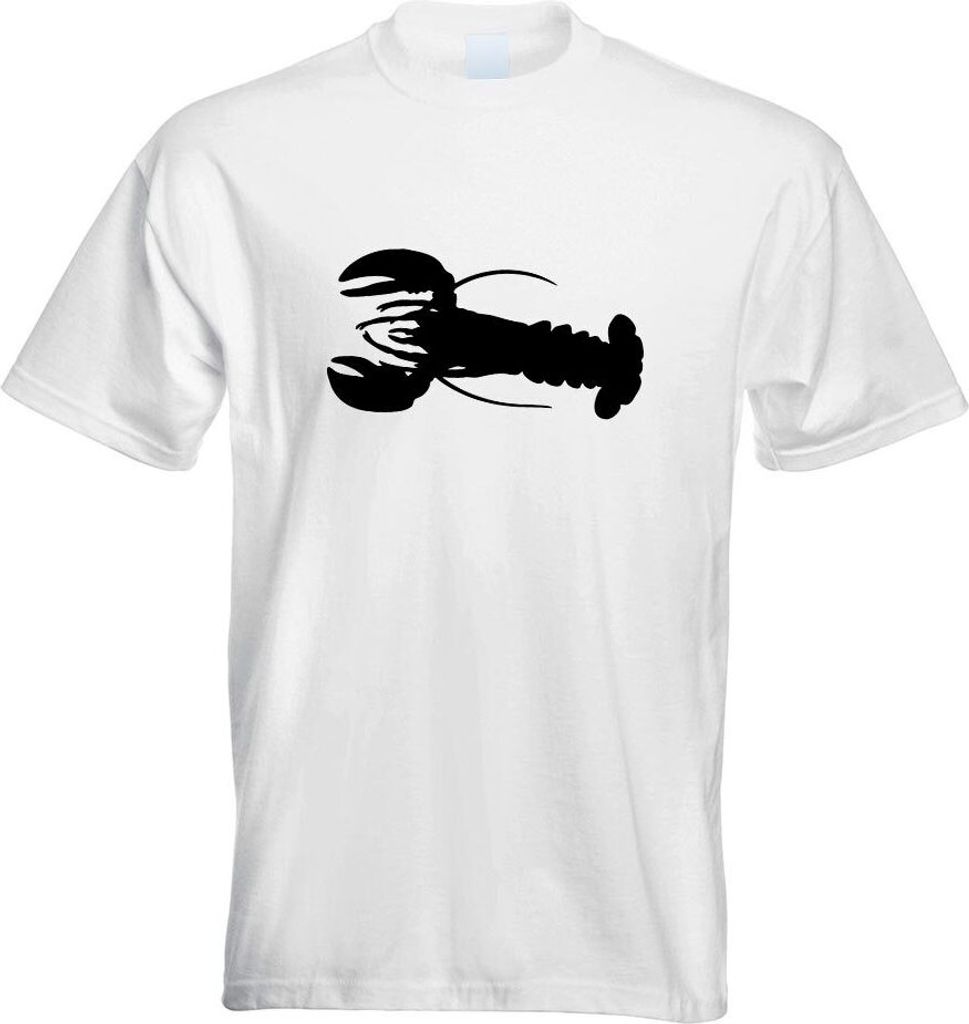 Kiwistar - T-Shirt - Weiss - Hummer - Lobster - Krebs - Cancer Motiv Bedruckt Funshirt Design Print - mit Motiv Bedruckt - Funshirt Design - Sport ...
