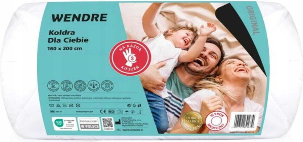 Kołdra całoroczna 160x200 cm biała pikowana duża Zdjęcie produktu 1