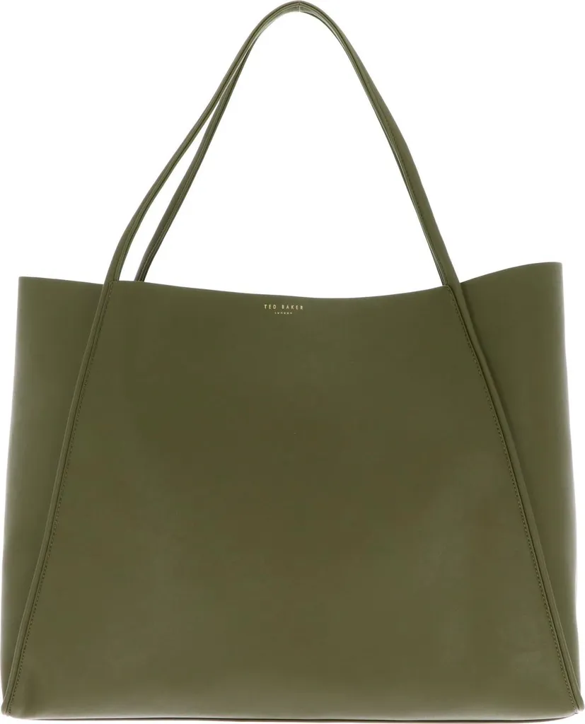 Grand Sac Cabas Femme Kaki Style Slouchy avec Fine Bandoulière Réglable