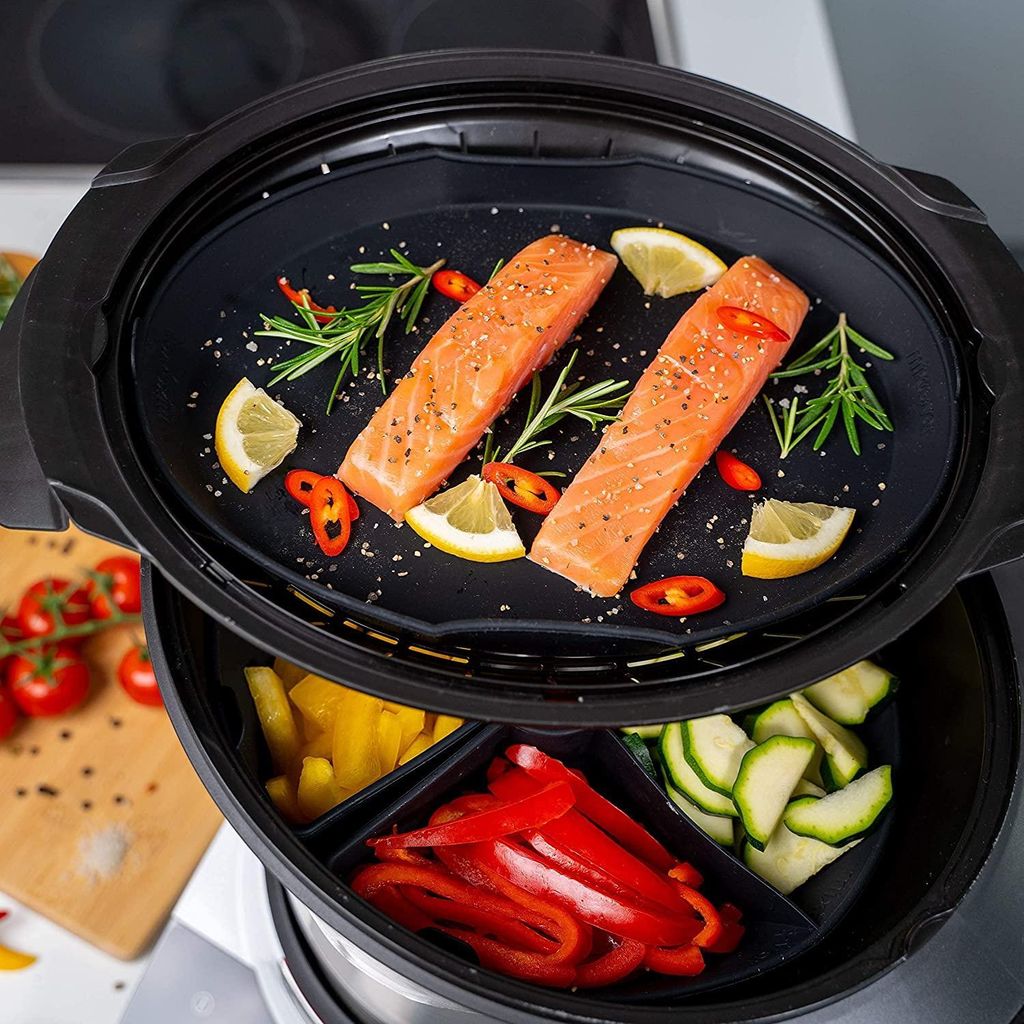 mixcover Dampfgarform Silikonform Auflaufform für Bosch Cookit Dampfgarraum