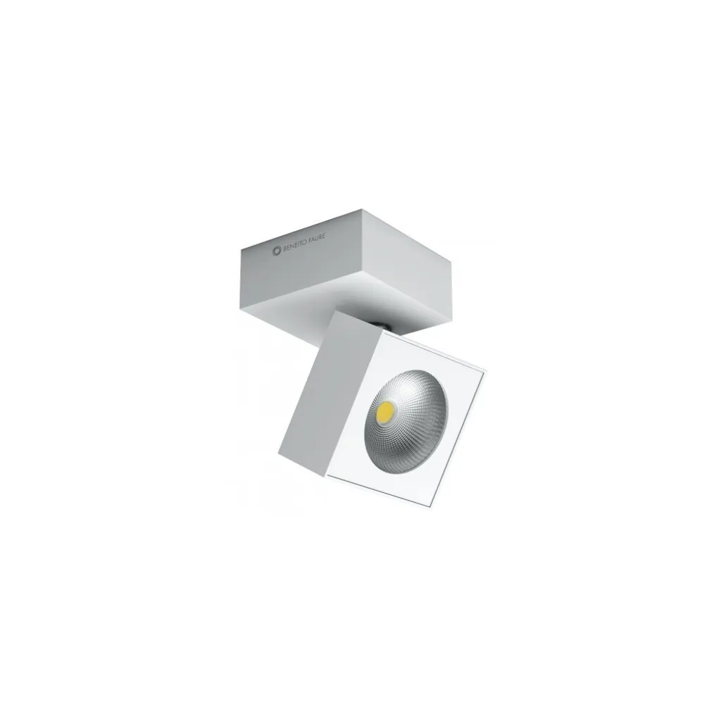 Applique Rubyc Tricolore da 14w a led orientabile quadrata bianca