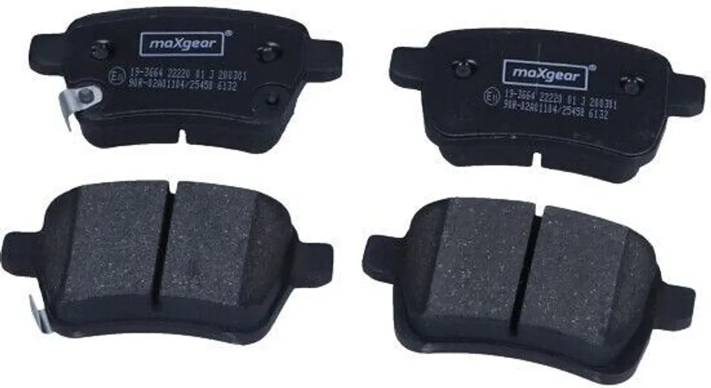 Plaquettes de frein arrière MAXGEAR 19-3664 pour Fiat 500L et Tipo