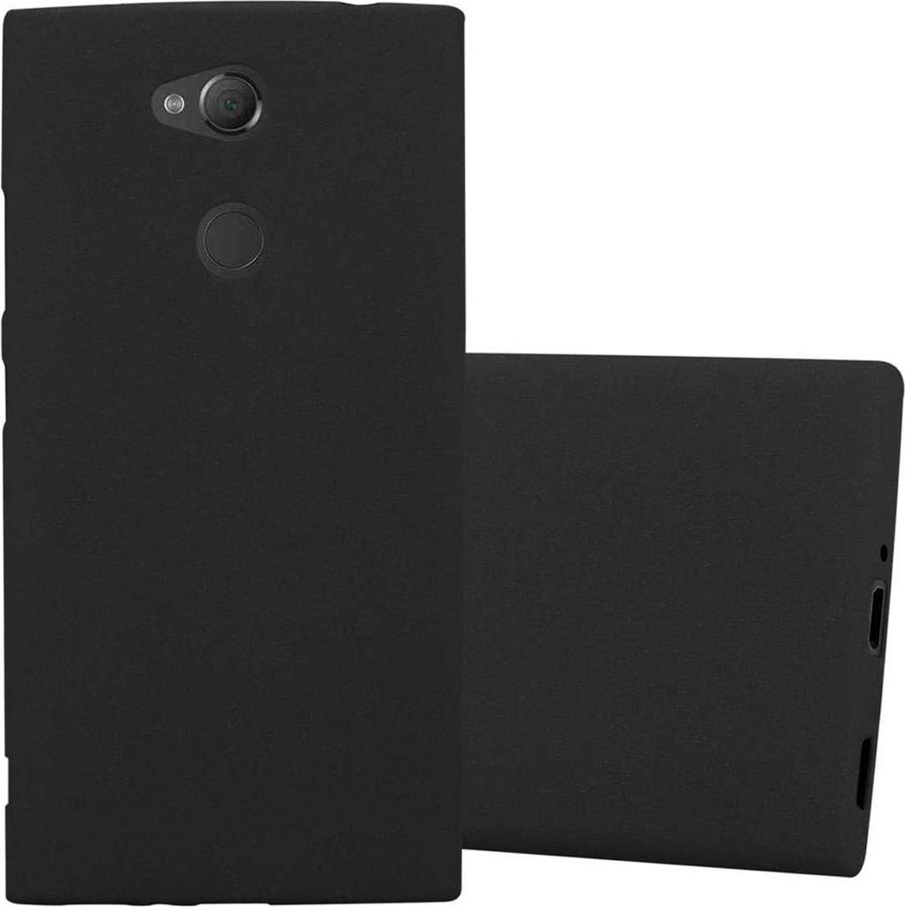 Cadorabo Schutzhülle für Sony Xperia XA2 Hülle in Schwarz Handyhülle TPU Etui Cover Case