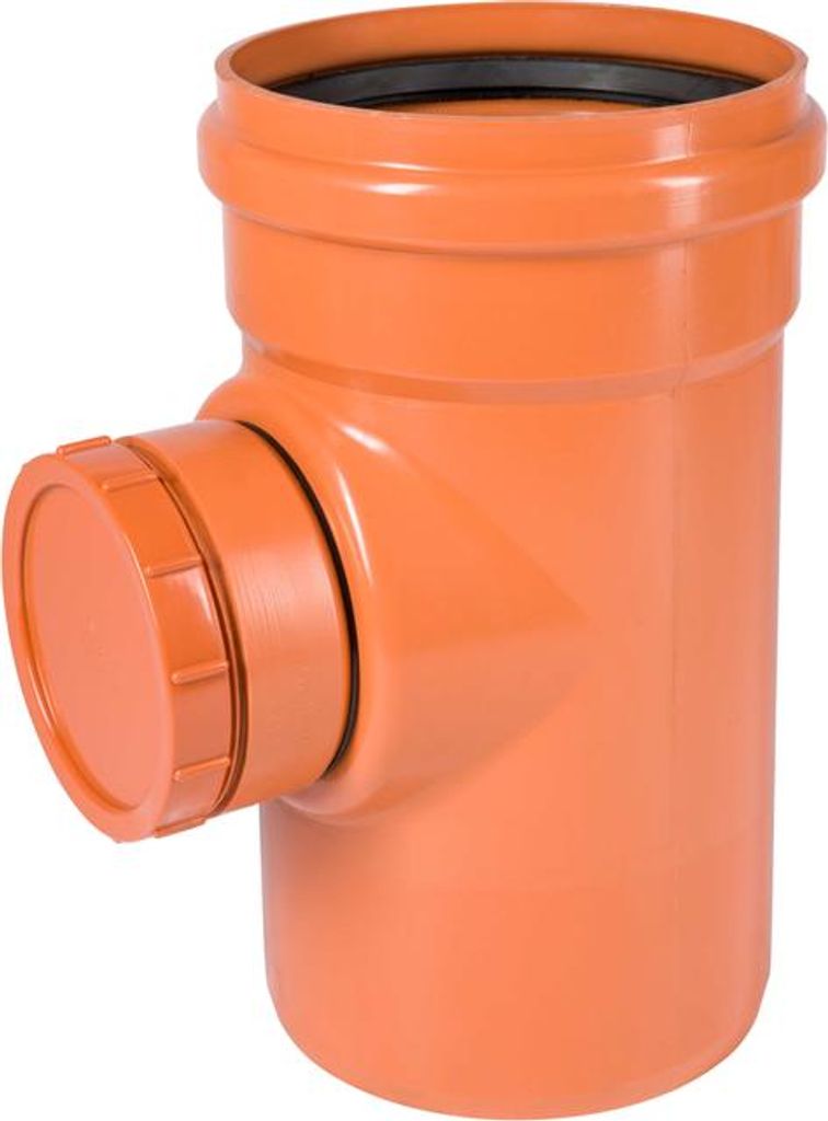 Kanalreiniger PVC Osma KGRE, DN 250, runde Kappe, orange