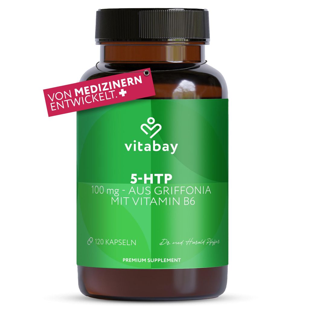Vitabay 5-HTP 100 mg hochdosiert – Griffonia Simplicifolia Produktbild 