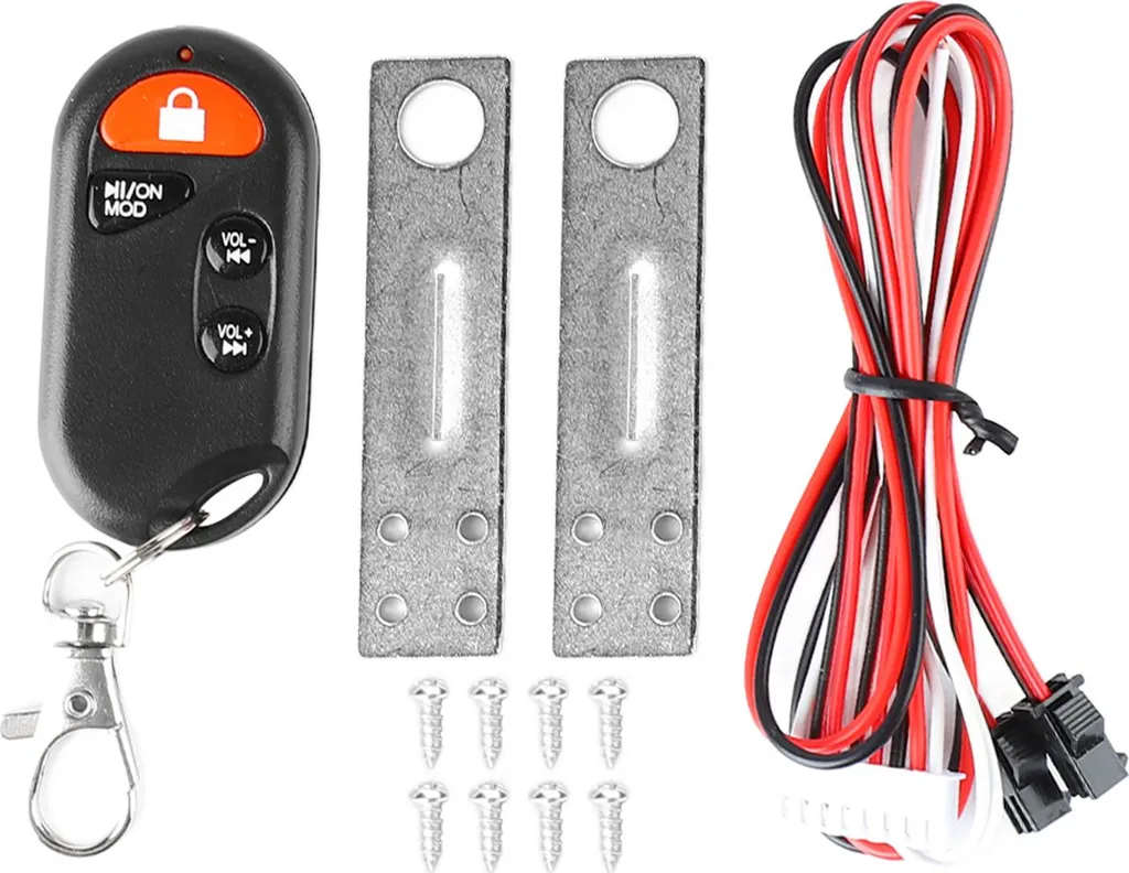 Sistema Audio Moto Impermeabile Bluetooth - Allarme Antifurto con USB FM