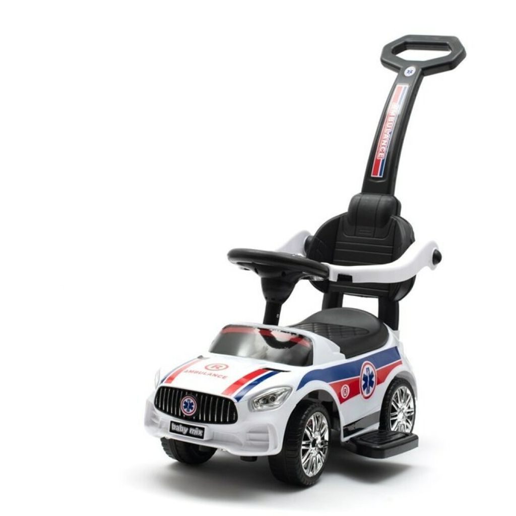 Sdraietta Baby Mix AMBULANCE bianca con barra di guida e Immagine del prodotto 