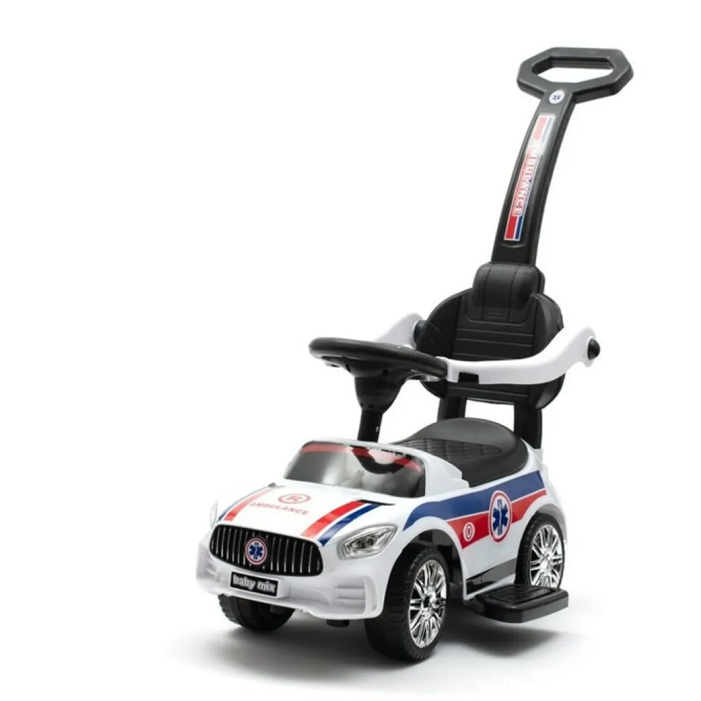 Aide à la marche AMBULANCE Baby Mix blanc avec sons pour bébé 12m+