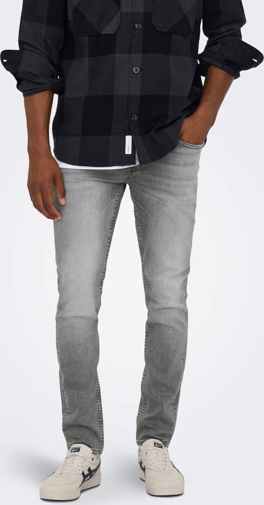 Only & Sons Jeans Loom Slim Grey lange Hose