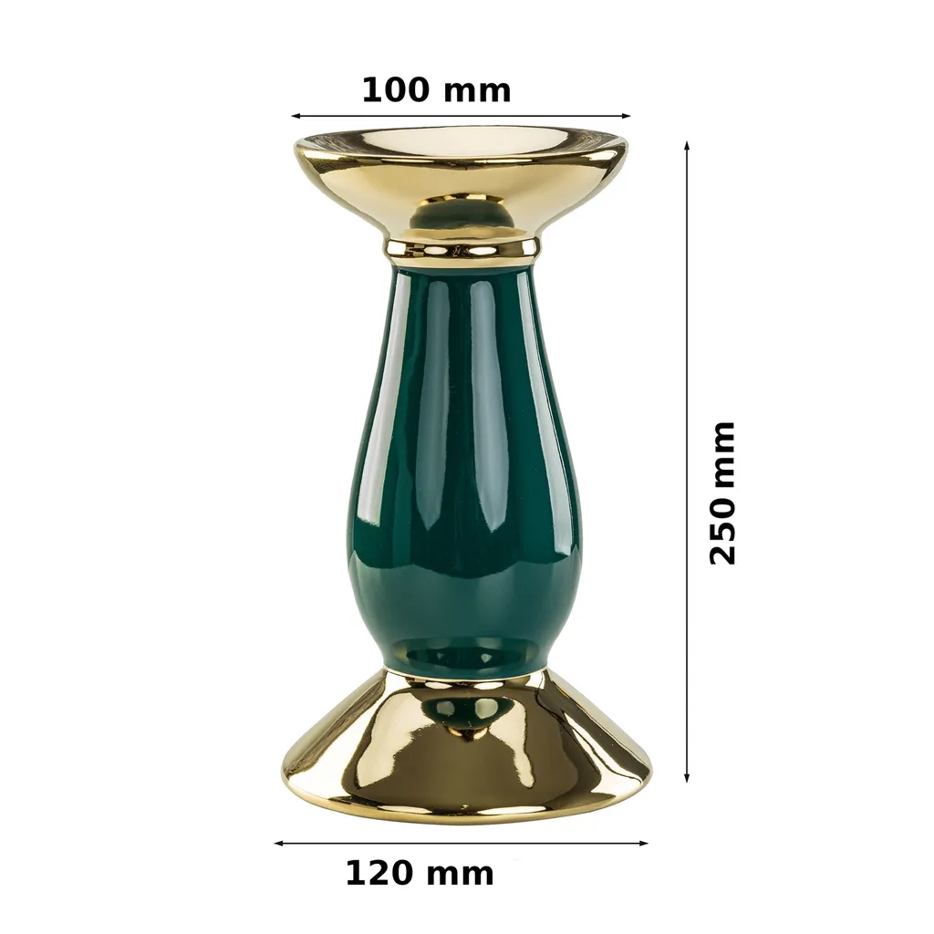 Bougeoir Bouteille pour Centre de Table Mariage et Dîner Chic Vert