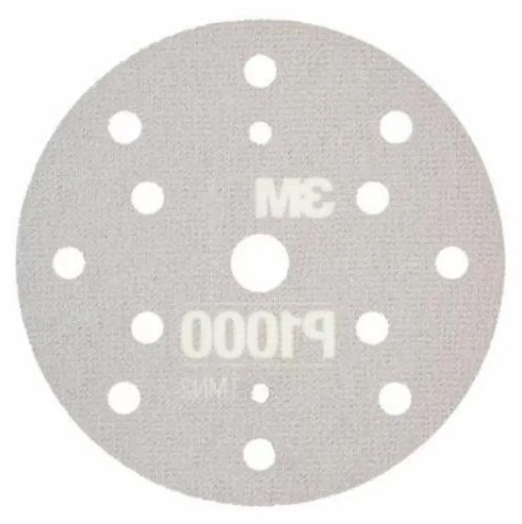 Disque abrasif flexible 3M Hookit P1000 150mm 15 trous pour ponçage