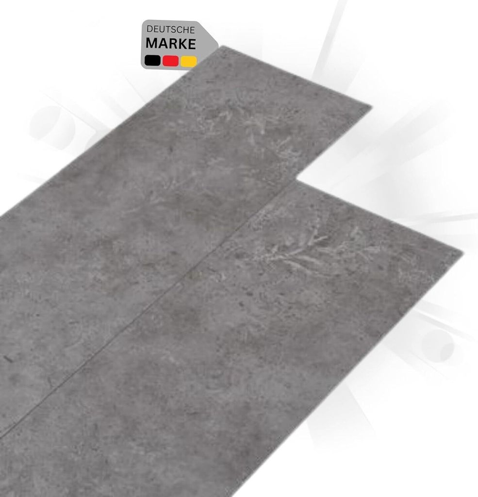 DELUKE Laminat Dielen PVC selbstklebend wasserfest | 2mm Stärke, Rutschfest | Vinyl Bodenbelag Laminatboden Nachbildung-Dielen Fußbodenlaminat ...