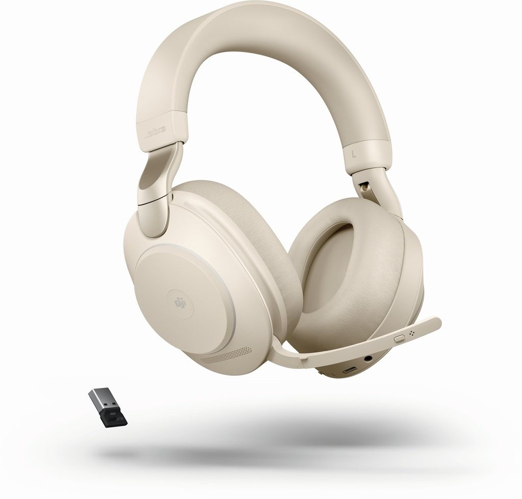 JABRA Evolve2 85 Stereo MS USB-A Bluetooth ANC beige