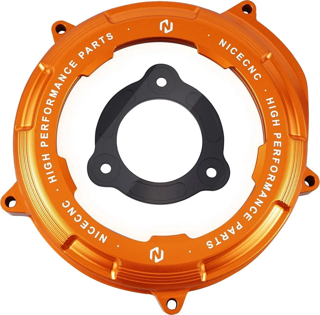 Couvercle d'embrayage KTM transparent pour surveiller l'huile moteur