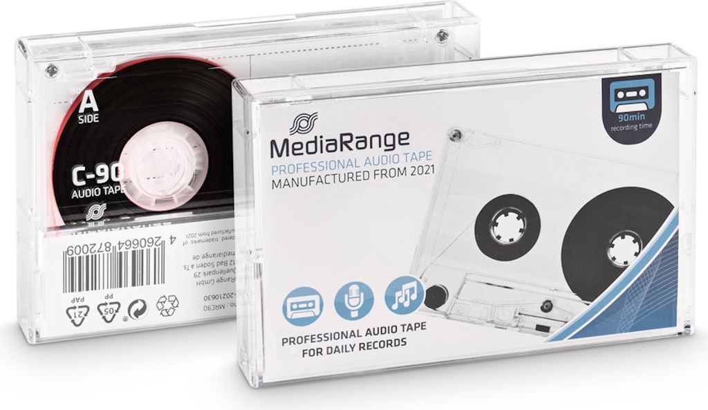 MediaRange Kaseta audio C90 90min Typ1 normalny Bias Zdjęcie produktu 