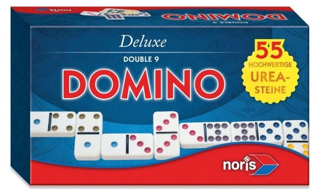 Noris 606108003 - Deluxe double 9 domino, klasick hra Obrázok produktu 