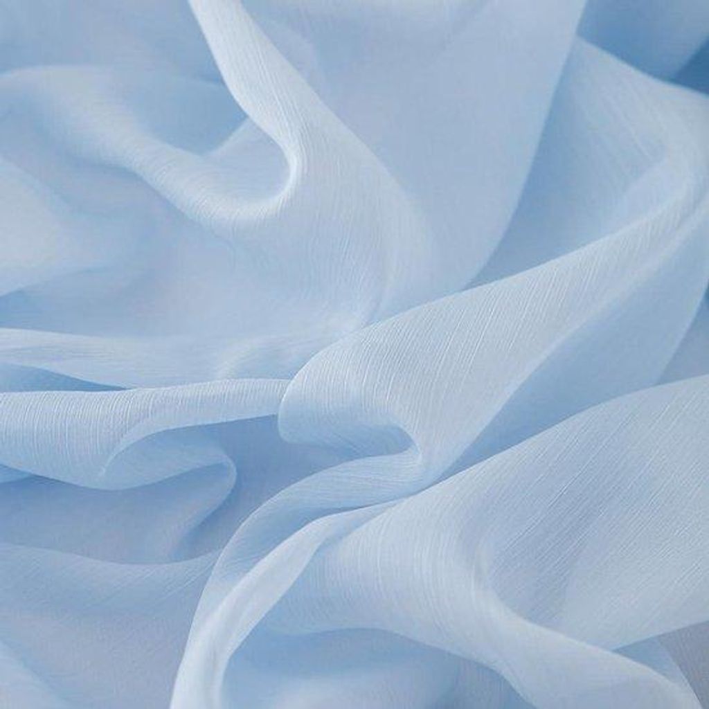 Blauer Chiffon-Tischaufsteller 70cm x 3m für Feste