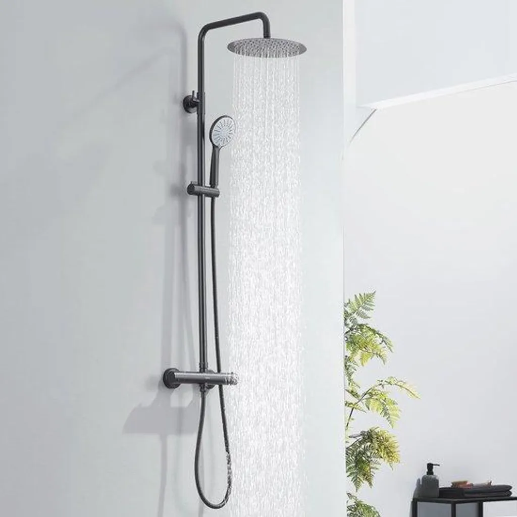 Ensemble de douche thermostatique complet en acier inoxydable de qualité