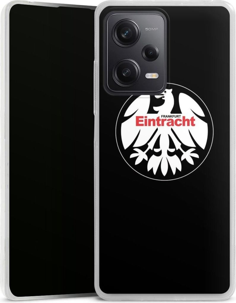 DeinDesign Slim Hülle für Xiaomi Redmi Note 12 Pro 5G Silikon Case Ultra Dünn Handyhülle Eintracht Frankfurt Offizielles Lizenzprodukt SGE