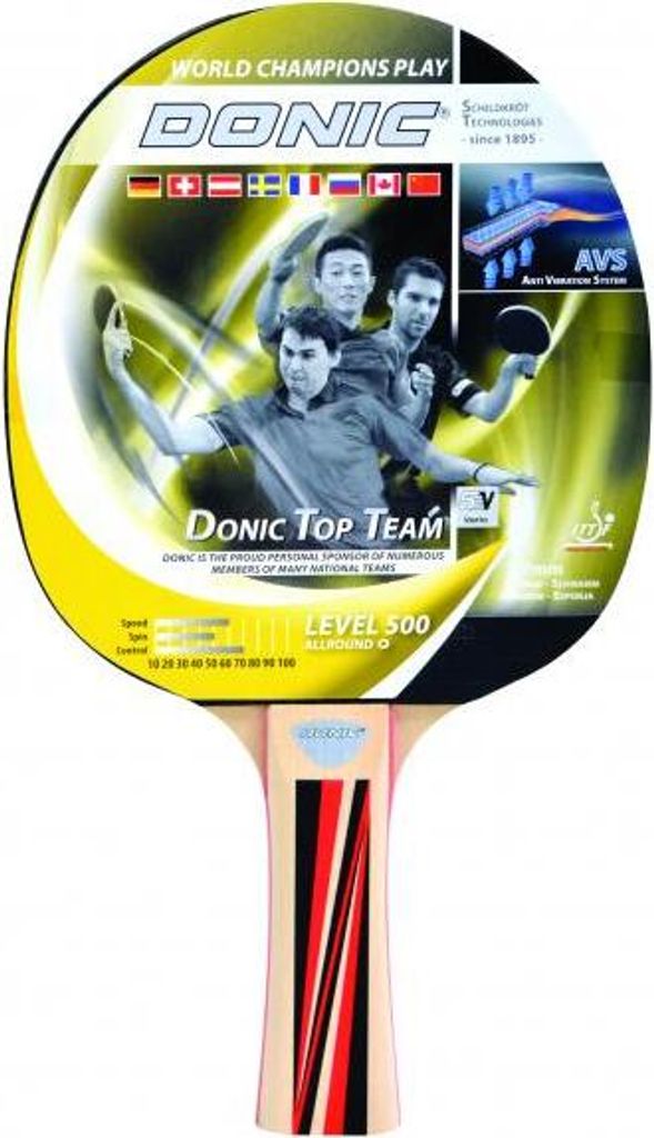 Donic-Schildkröt Tischtennis-Schläger TOP TEAMS 500 AVS-Griff konkav