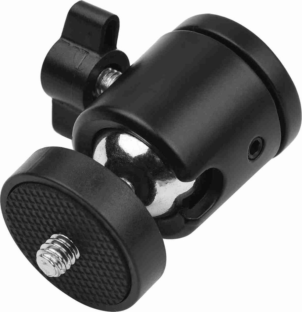 1 Stück Mini-Schwenkkugelkopf-Stativ, 360 Grad drehbarer Halterungsbasisadapter mit universellen 1/4-Zoll-Schraubhalterungen für DSLR-ILDC-Kamera...
