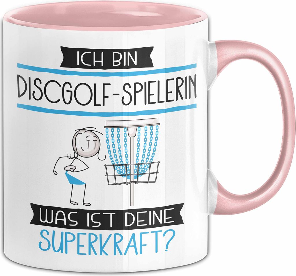Fahrradfahrerin Geschenk Tasse Ich Bin Fahrradfahrerin Was Ist Deine Superkraft Geschenkidee Lustig Geburtstag Weihnachten (Rosa)