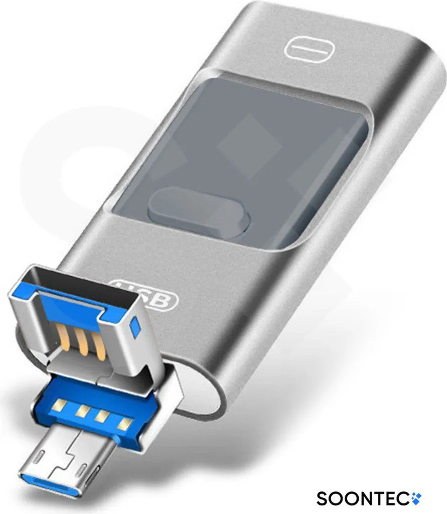 Memory Stick 128GB SOONTEC 3 in 1 Lightning USB 3.0 per Ufficio