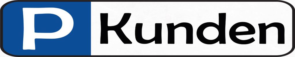 vianmo Blechschild 10x46 cm Parken Parkplatz Kunden
