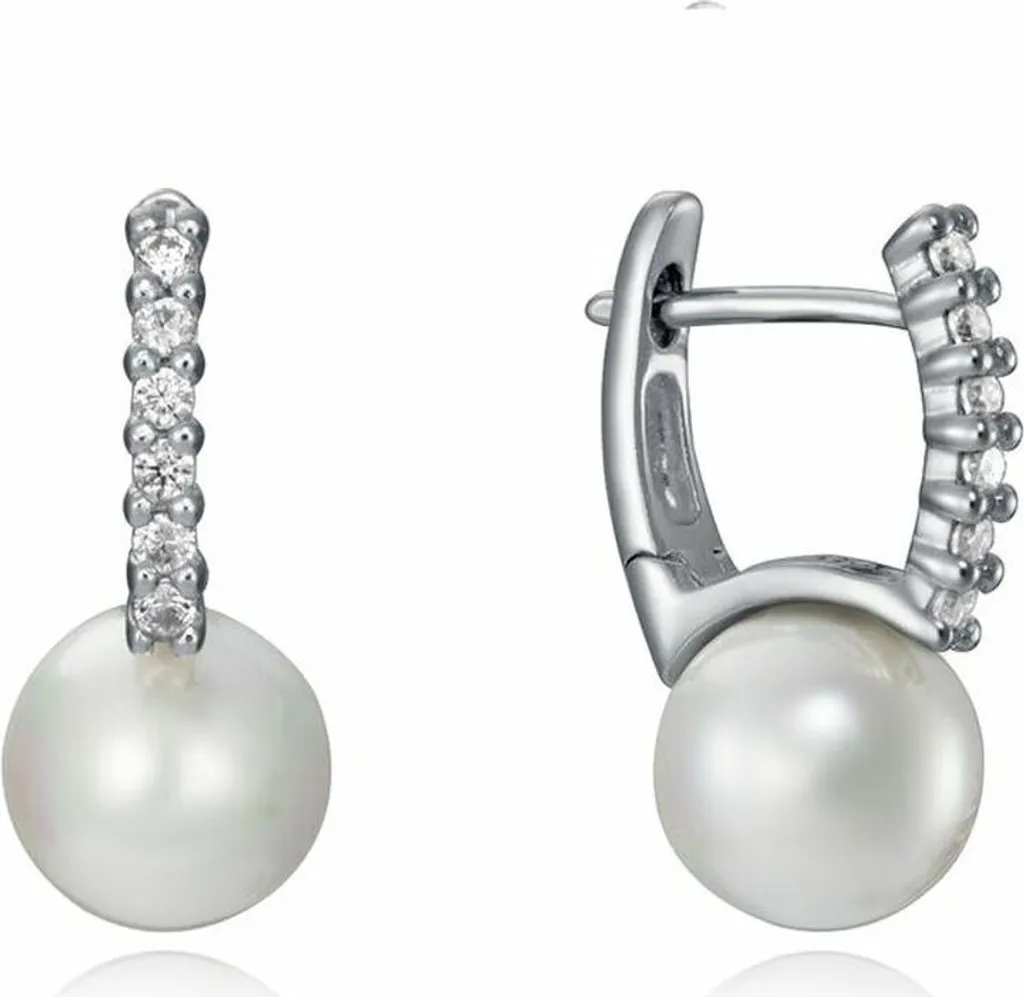 Orecchini Punto Luce Perla VCD 7136E000-68 in Argento 925